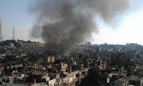 Aviones estadounidenses incendian Deir Ezzor con bombas de fósforo Aviones estadounidenses incendian Deir Ezzor con bombas de fósforo